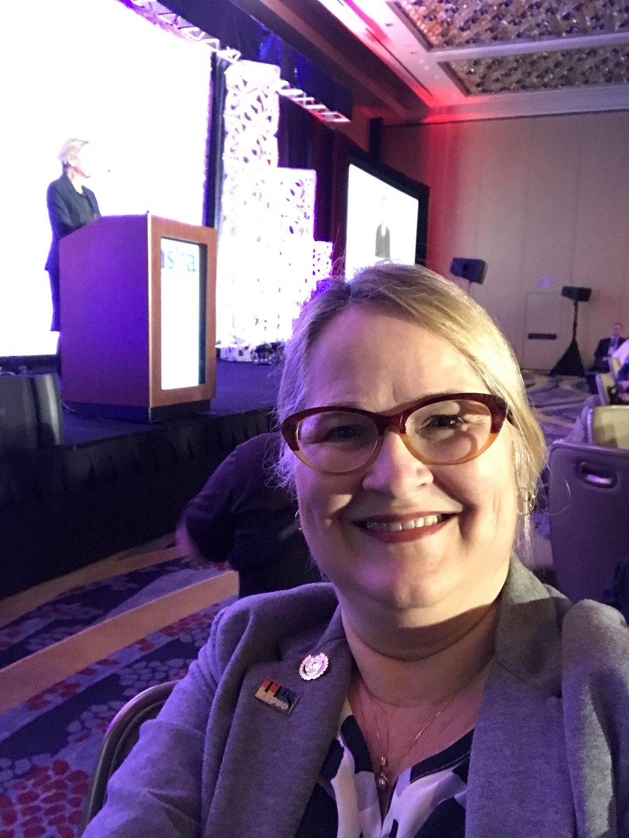 PollyforSchools's tweet photo. That’s Cokie Roberts! In response to questions about what to do about the hyper-partisianship IN DC “elect more women”. #NSBAAI18 #OHIOwomenLEAD https://t.co/SOult18jRr