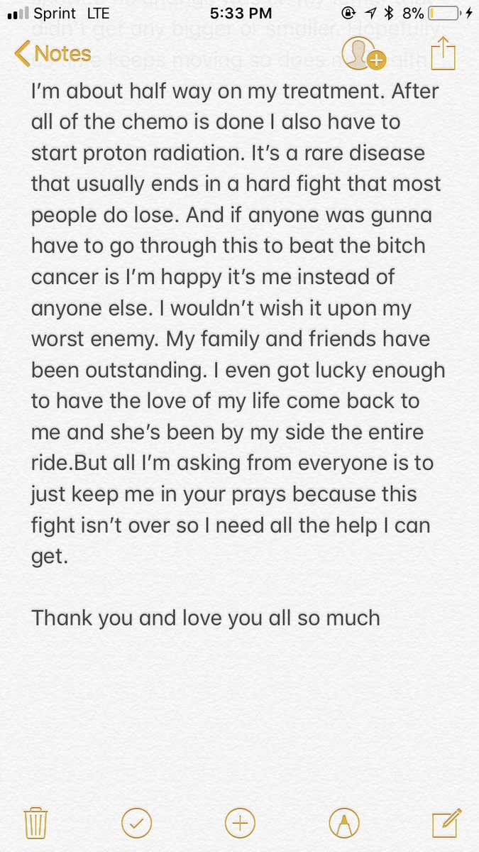 whyte9784's tweet photo. My story #FUCKCANCER https://t.co/ID6zLp2HQT