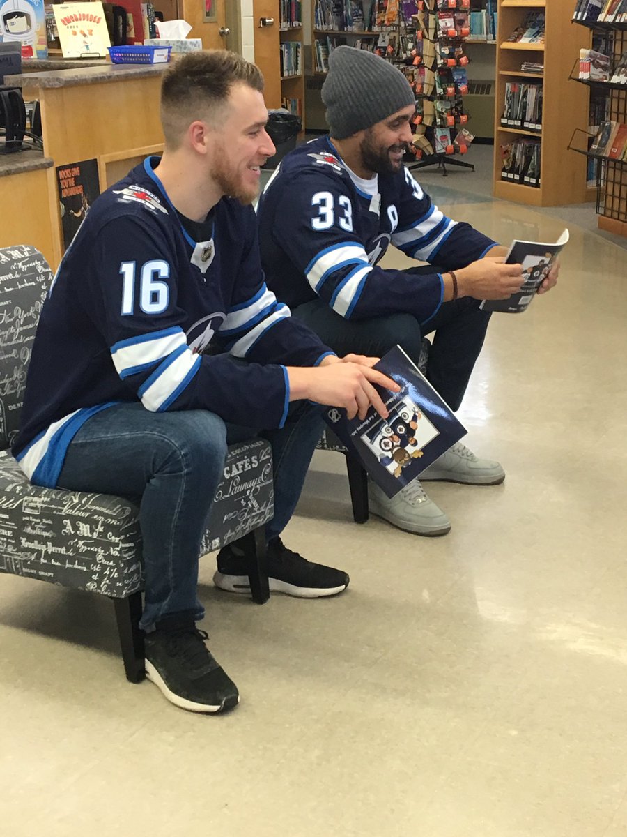 courtbraden's tweet photo. Just some fun at work today! #readingtakesflight #winnipegjets https://t.co/0dIWnlct2N