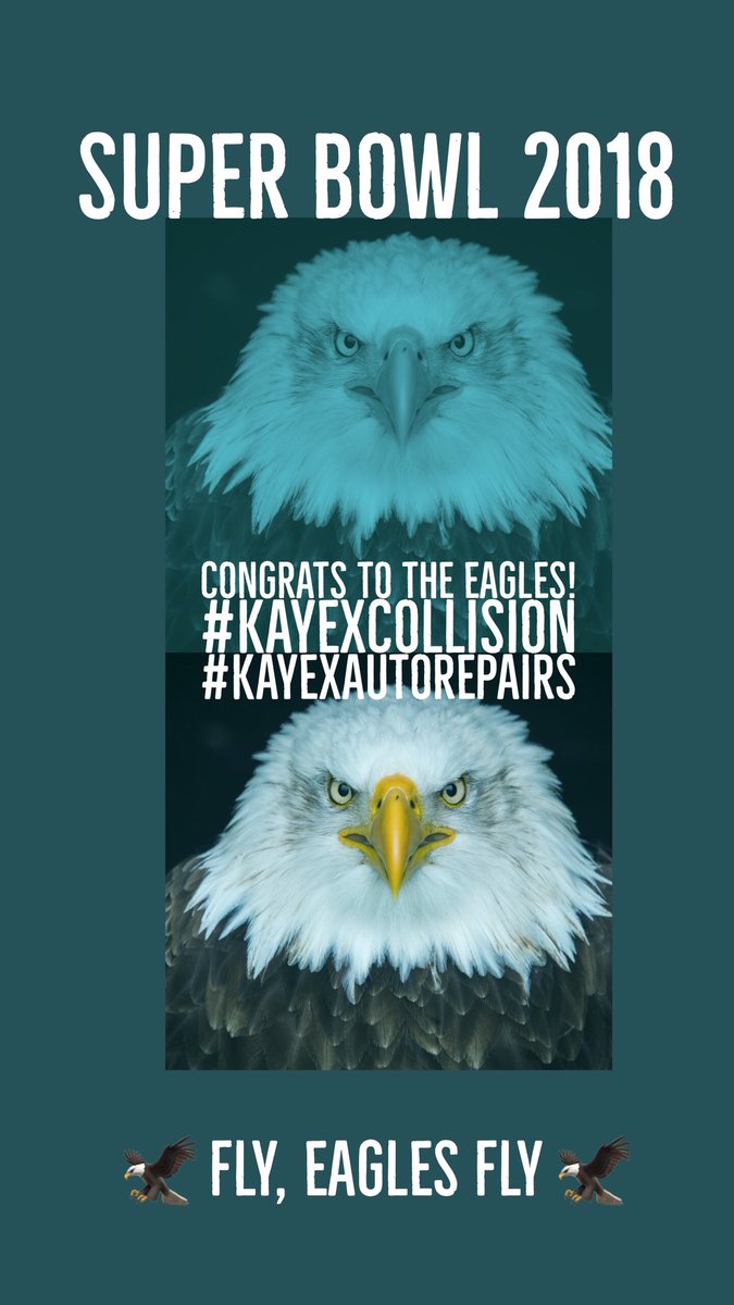 kayexcollision's tweet photo. Congrats to the Eagles #SuperBowl https://t.co/cvu32gCUVE