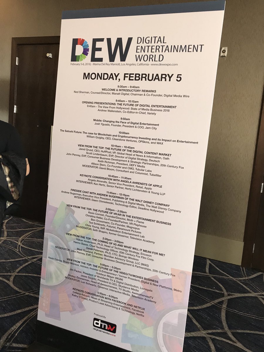 Excited to be here at #DEW2018!