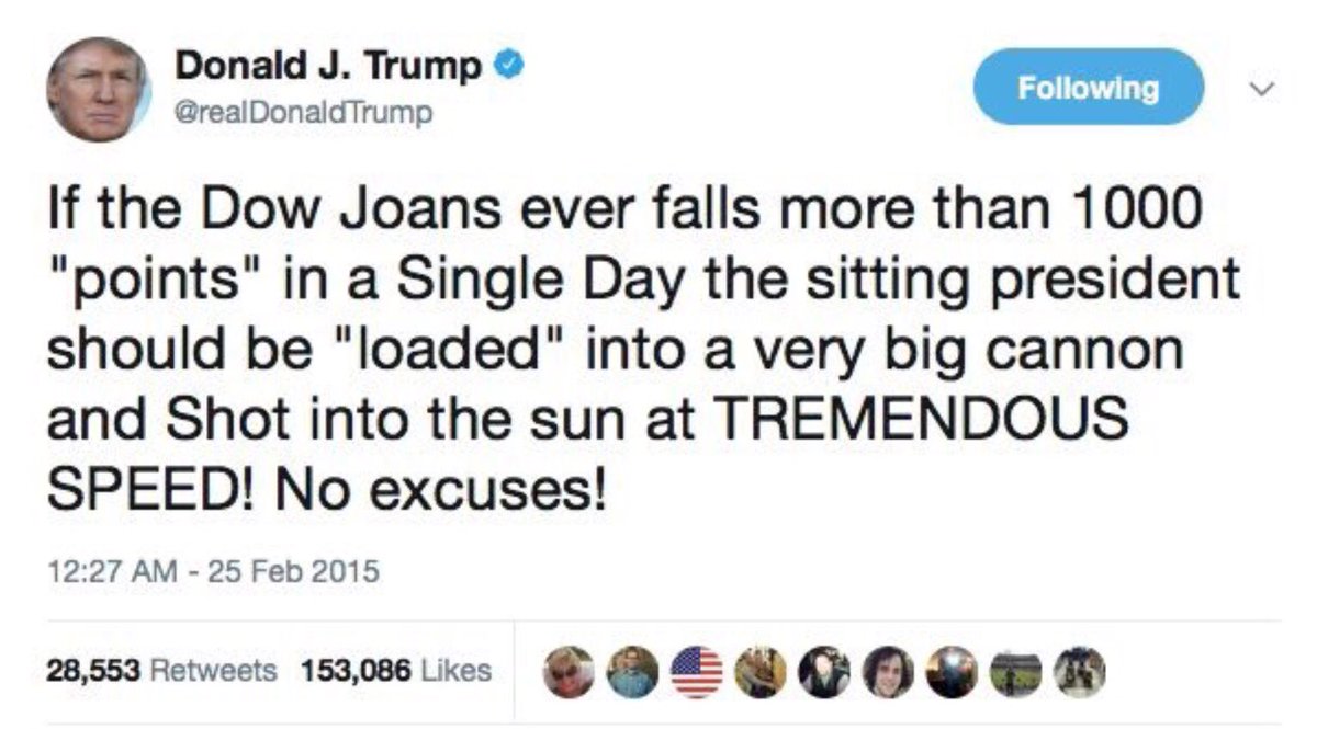 IrishPatty54's tweet photo. I think we can all agree with Donald Trump on this however some of us are wondering if we can send his kids along...ya know for the ride. #StockMarket #LoadThemUp https://t.co/Ye084JEjon