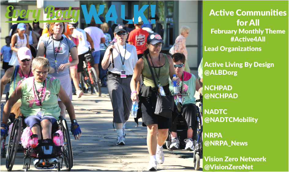 NCHPAD's tweet photo. We are discussing Active Communities for All this month! Join in using #Active4All. #HowIWalk @americawalks https://t.co/vDhTNxxLn4