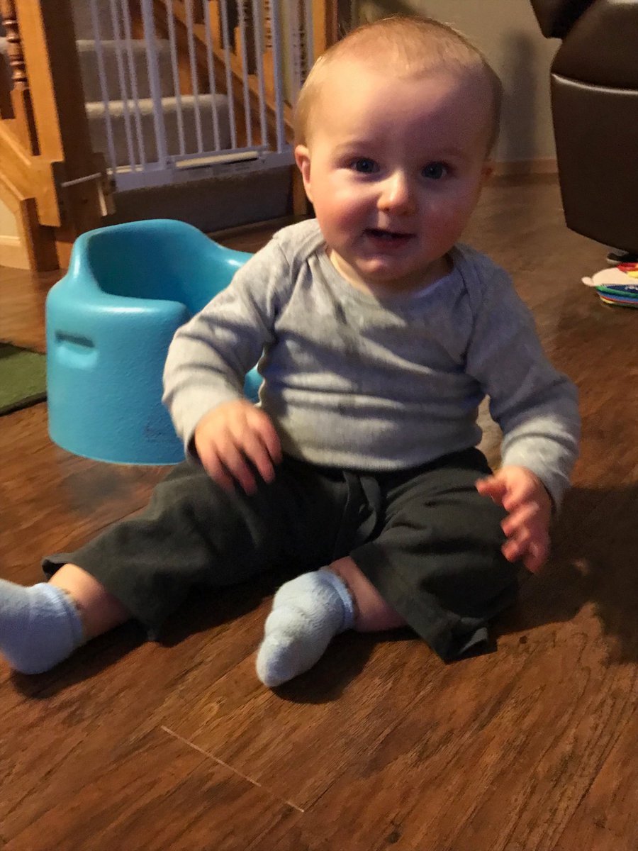 AsDadSeesIt's tweet photo. Benjamin Zachary. #10Months.  He is crawling &amp; pulling up to stand on everything in sight. https://t.co/gmKN6LpDNx