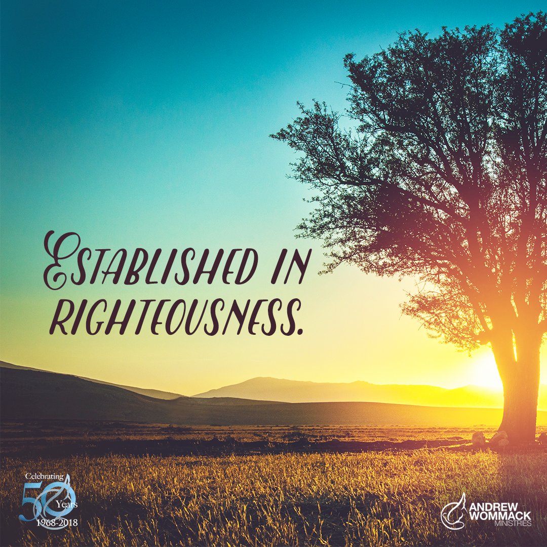andrewwommack's tweet photo. God wants you to be firmly established in your walk with Him, but in order for that to happen, you must know you are righteous!

Read more about the benefits of righteousness in today's blog: https://t.co/RtTjMBmexL https://t.co/AD9gkLR5mY
