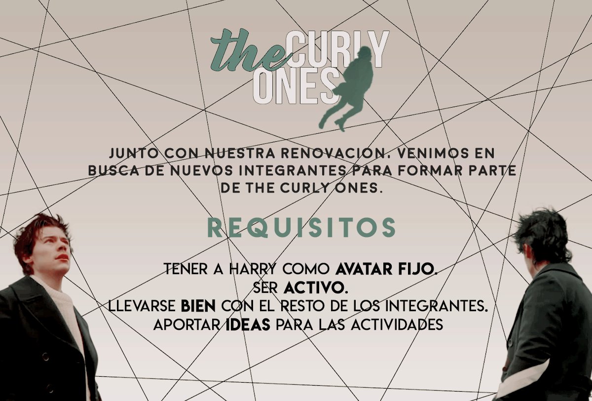 ¡The Curly Ones abre sus puertas!

Buenas tardes, personitas. Estamos en busca de nuevos rizados que deseen formar parte de esta familia. Si estás interesado dale al corazón y nosotros nos contactaremos contigo.