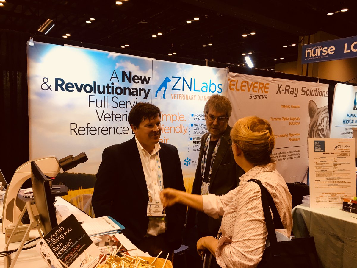 We’re enjoying all the great connections we’re making at #VMX2018. Come visit us at booth 3433 and see how we can accelerate your diagnostics!  #VMX #Vetcycte #ZNLabs #AnimalReferencePathology #Motic #NAVC #Veterinary #VetDiagnostics #VetAI #DigitalPathology #DigitalDiagnostics