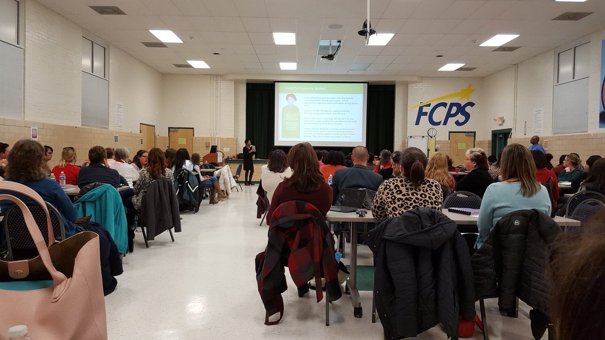 FCPSMDSuper's tweet photo. Great turn out for EAG and FCTA's community night on the "school to prison pipeline." Powerful simulation called "K-12 Life." https://t.co/c5wZZ4p9U6