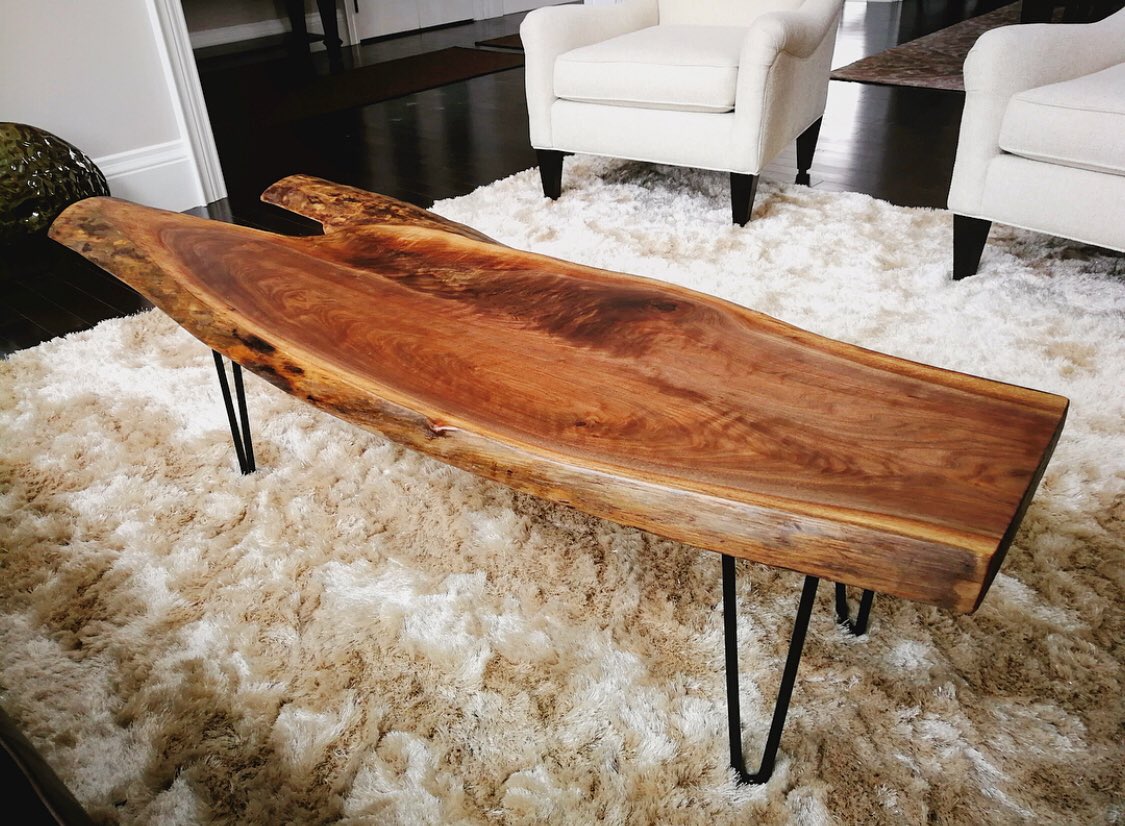 rocawoodworks's tweet photo. We bring beauty and singularity to all of our furniture projects.
Black Walnut Coffee Table With Steel Legs โ๐ฏ #madeincanada #custommadetable #ontariowood #custommadefurniture #walnutwood #coffeetable #livingroomdesign #wooddesign https://t.co/hhj3sTCPUP
