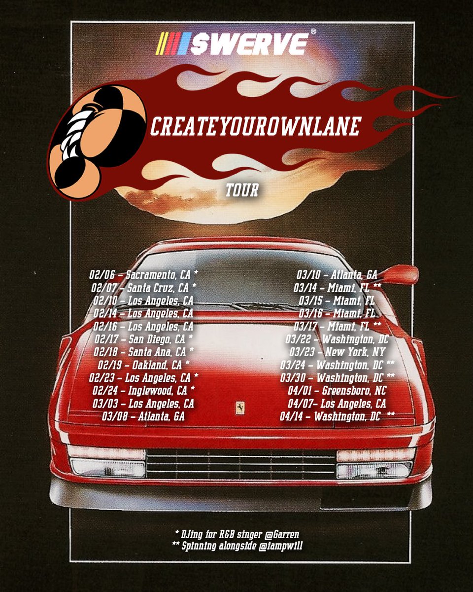 yodjswerve's tweet image. CREATE YOUR OWN LANE TOUR 🏁🤷🏽‍♂️
