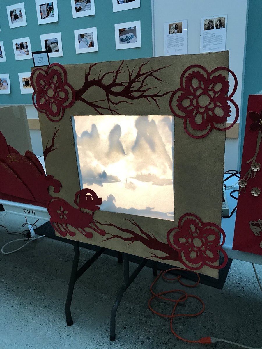 uhillsecondary's tweet photo. Chinese Light Box “Paintings” So very cool! love this display from Art class https://t.co/6tey6OIAwo
