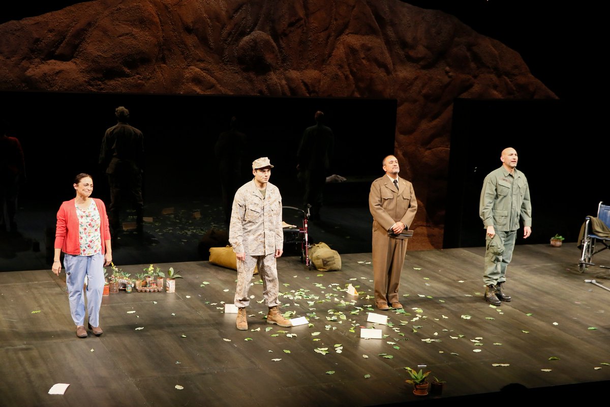 CTGLA's tweet photo. Take a look at our powerful opening of #PulitzerPrize winner @quiarahudes’ “Elliot, A Soldier's Fugue.” See the full gallery: https://t.co/Un3L2RTutm #ThreePlays #OneCity #ElliotTrilogy https://t.co/o1GkimCZlj