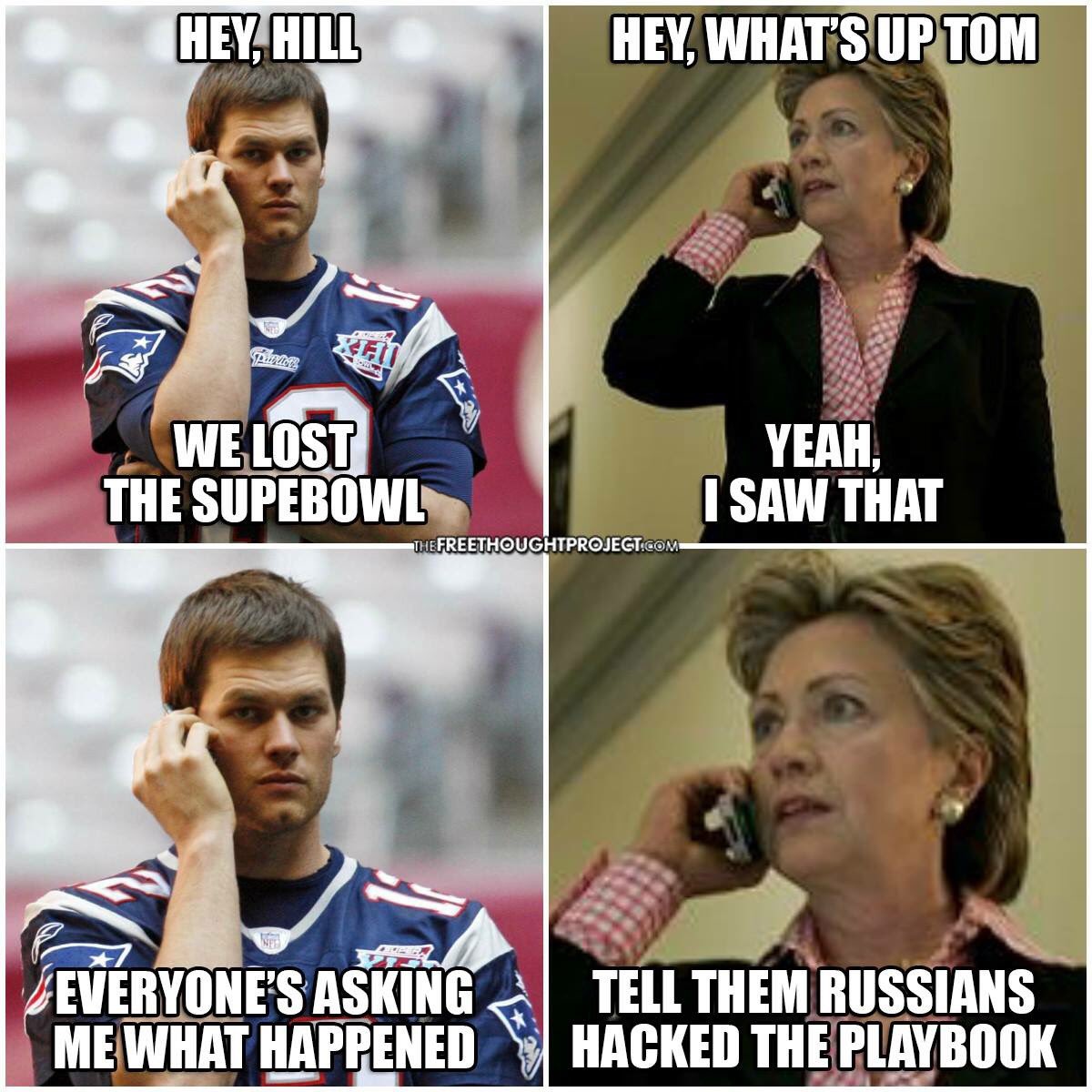 cjdaybell's tweet photo. Too good not to share ๐๐๐
#RussiaRussiaRussia #Russiagate #PoorTomBrady #PoorHillary #PoorDNC #Waahhhhhh #PutinOnTheRitz ๐ฉ https://t.co/5Jd6pE1zCg