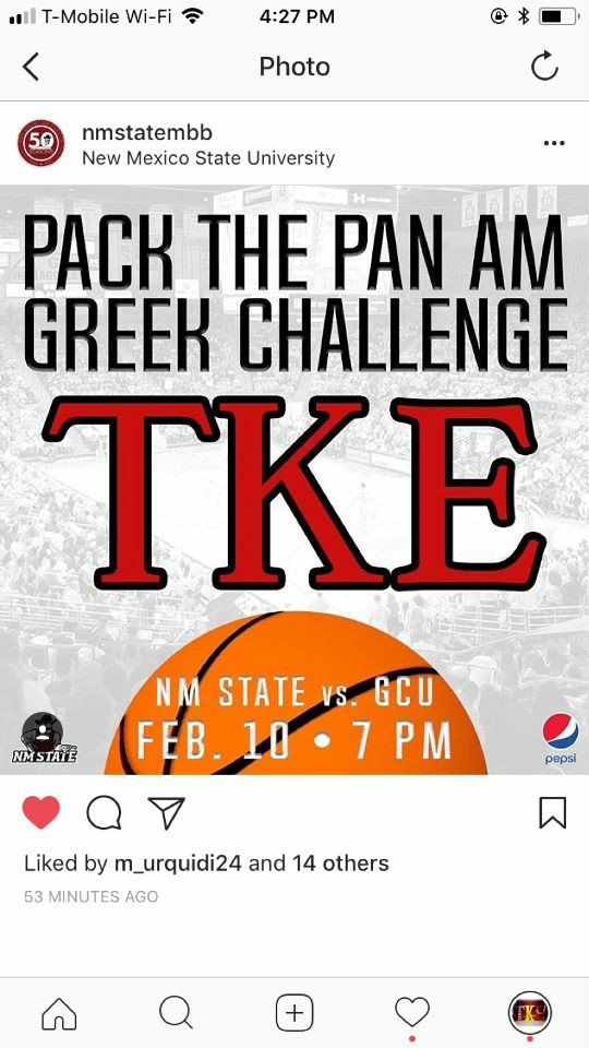 Help the gentlemen of Tau Kappa Epsilon out! Like this page and like this picture to help us win!!! Let's go Aggies!!!! <a href="/NMStateMBB/">NM State MBB</a>