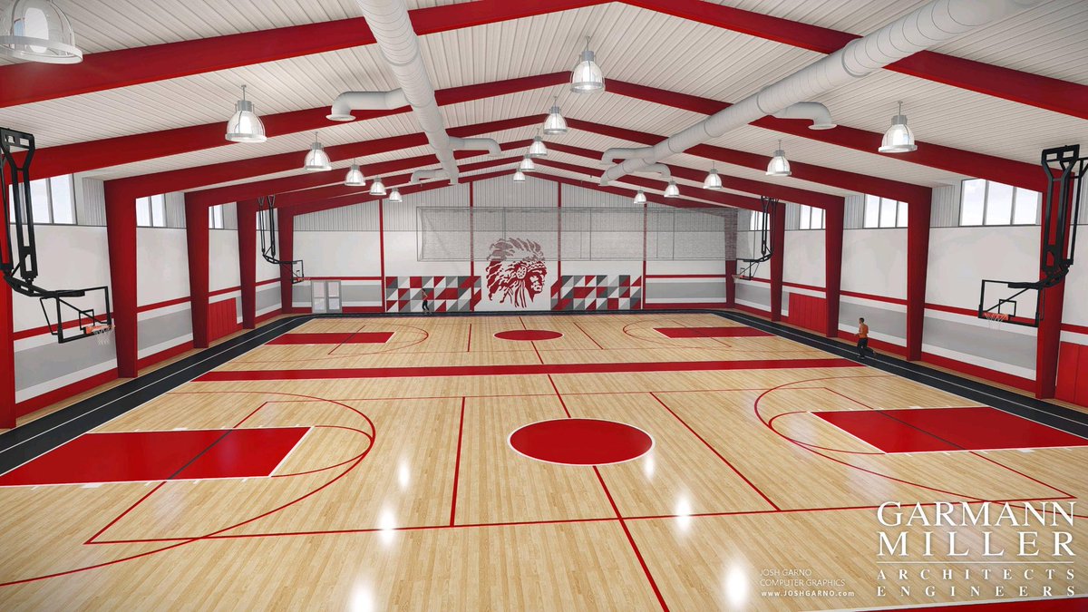 BGFalcons78's tweet photo. Indoor rendering of the booster building is finished. There will be a lot information on display at the game this Friday vs Versailles. The booster have $1 Million, 2/3rd's of the way there. Please consider a pledge. https://t.co/fOnkNSnLxQ