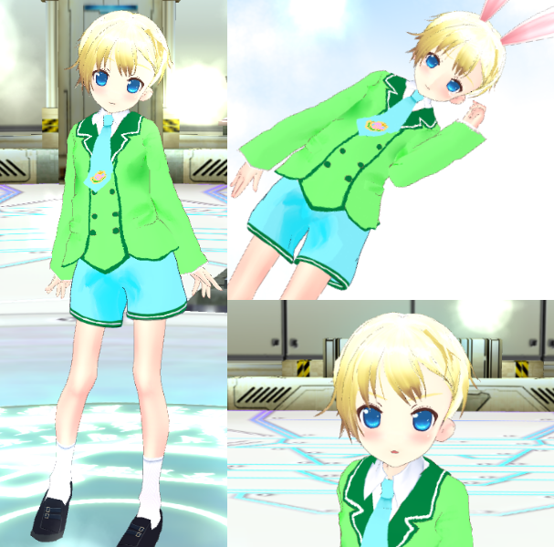 アボカド学園小学部制服のお兄ちゃんもとりあえず完成です。改めて幼少