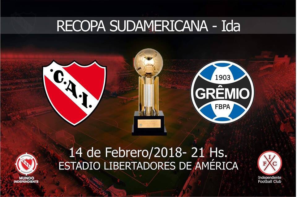 Resultado de imagen para independiente vs gremio recopa