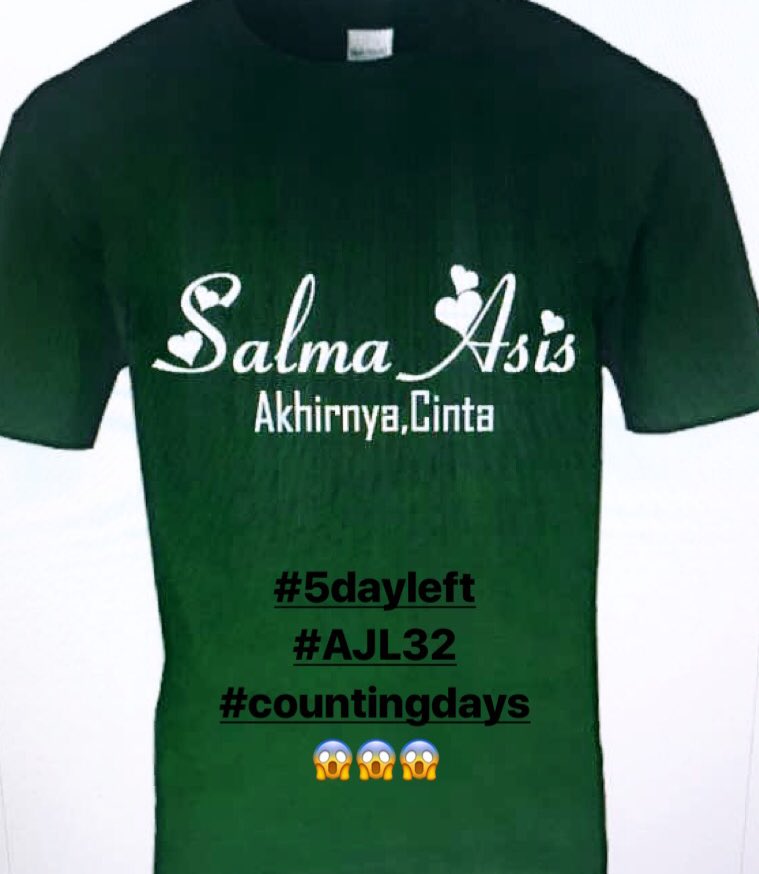 _SalmaAsis's tweet photo. #countingdays #AJL32 #5dayleft 🙊🙈 https://t.co/6XM9LJ3que