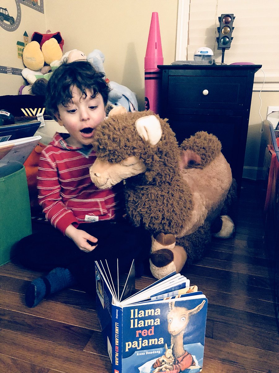 thisleggwrites's tweet photo. Llama, llama, and llama. With my little llama. ❤️ @AnnaDewdney https://t.co/PpbDUTZZ0P