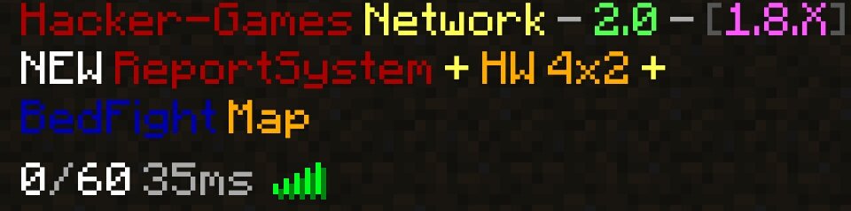 HackerGamesDE's tweet photo. Hey,
die nächtlichen Wartungen unsererseits sind geschafft! HackWars wurde nun in 4x2 released sowie eine neue BedFight Map &amp; das ReportSys! https://t.co/kZFHpewpfO