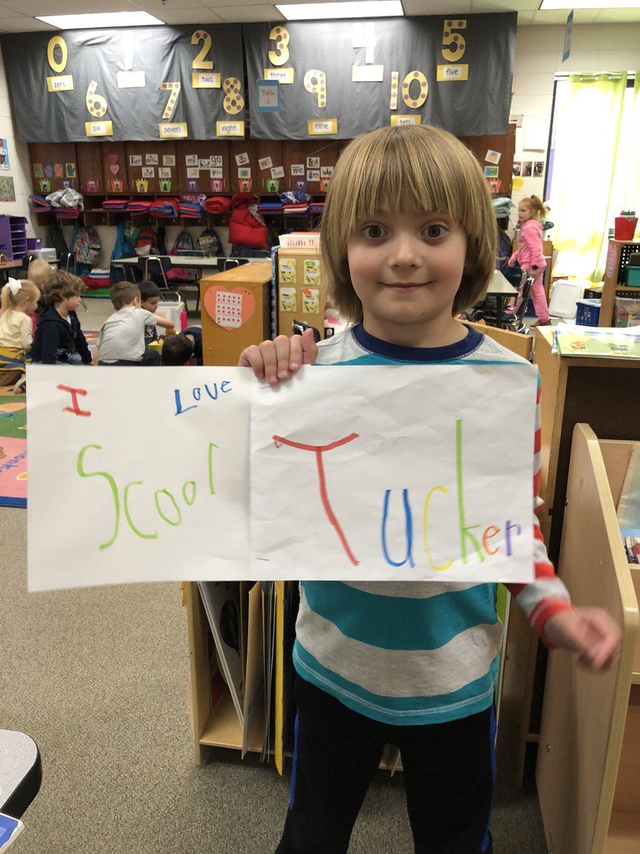 TGSKindergarten's tweet photo. Love that he loves school!!@CChapmanMCMS https://t.co/URQTEkwoHJ
