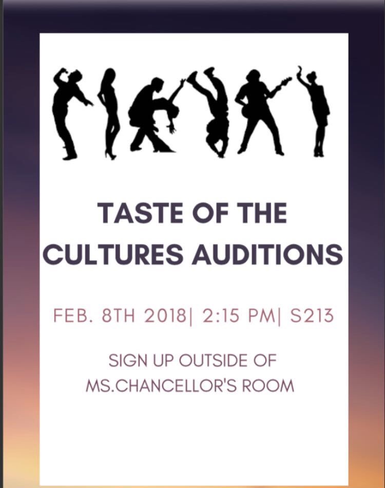 Hi everyone! Tryouts for our talent showcase will be this Thursday, sign up outside of S213 and show us what you got:)