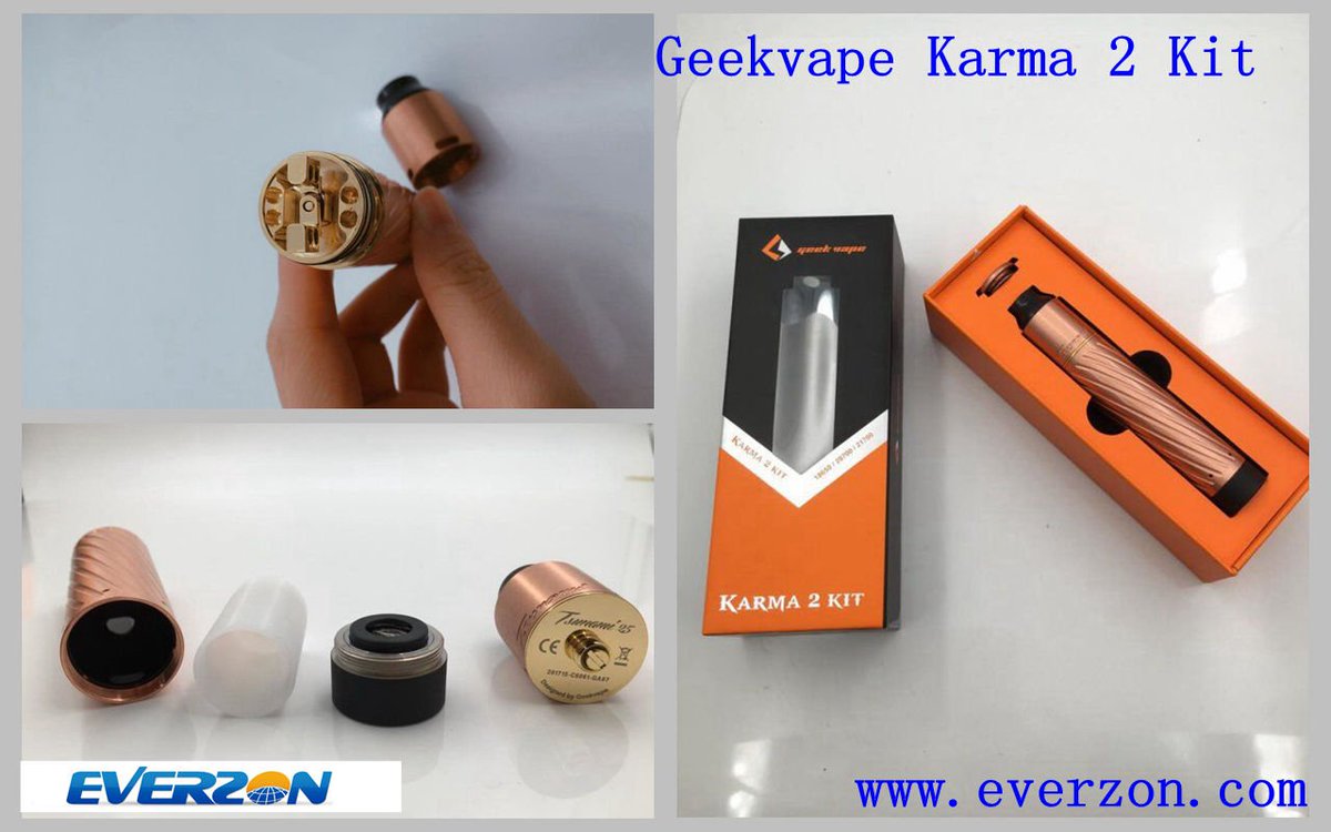 shiny_deng's tweet photo. Geekvape Karma 2 Kit, welcome to your orders.😊😊😊
#everzon #geekvape #vape #vapes #vaper #vapor #vaping #svapo #ukvapor #usvaper #euvaper #vapeusa #vapeuk #vapestore #vapeshop 
#vapelife #vapeworld #vapestagram #vapecommunity #電子タバコ #japanvapers #vape放出 #vapeon #ecig https://t.co/NHQv18VlbG