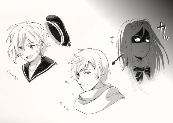 ありがとうございましたー! #リプきたキャラの顔だけ描く 