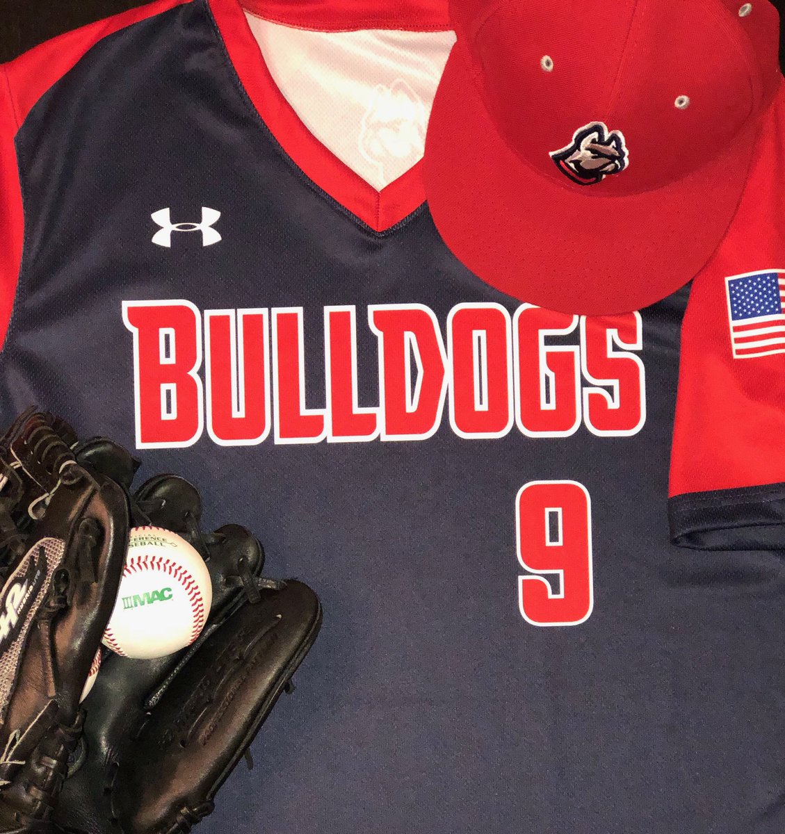 DSU_Baseball's tweet photo. Sneak peak at the new stuff. #desalesbaseball #DAWGS #baseball #lookgoodplaygood #desales #dawgsball https://t.co/74lLtQaYwz
