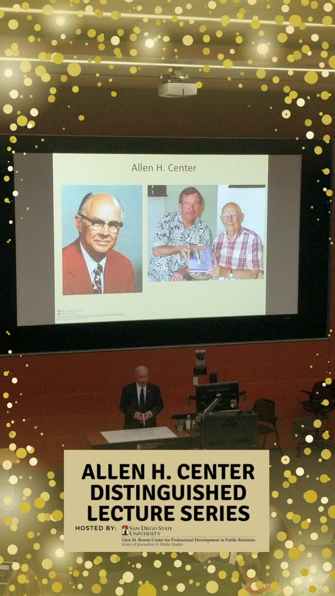 SDSU_JMS's tweet photo. Dr. Broom kicking off the event! #CenterLecture #SDSUJMS #SDSU https://t.co/B0JBOxmpVA