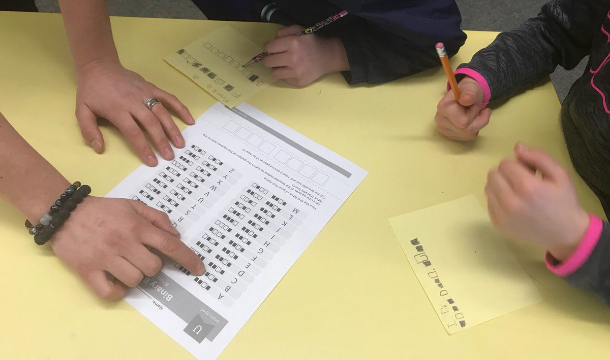 Mrs_Hooyberg's tweet photo. Working on some coding unplugged activities with grade 2/3. Thank you @vmartineau Sts are looking forward to your next visit. #sd68learn https://t.co/oEopG0iMps