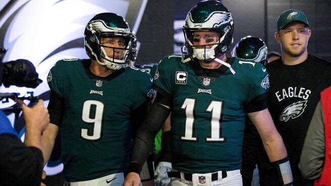 DancingFriar's tweet photo. #BackUPQB: Carson Wentz &amp; Nick Foles have SOME precedent with #PatHaden &amp; #VinceFerragamo in 1980... But the @RamsNFL never won the #SuperBowl. https://t.co/gpejJKCAPK