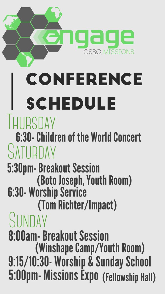 gsbcengage's tweet photo. Be in the know... #engagegsbc @GilliamSprings is this weekend! https://t.co/F08ENO3rL1