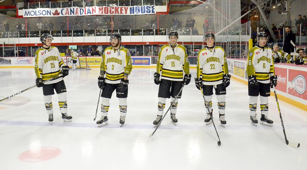 Fans the Voodoos’ next game takes place at home this Saturday, February 10th when the Hearst Lumberjacks are in town. Game time is set for 7pm; we hope to see you at the Sportsplex! 

#FindAWay #DefendTheCup