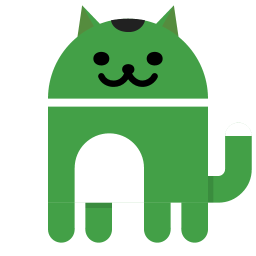 wnkhs_net's tweet image. ネコ。
不健康な色（笑）
#AndroidCat