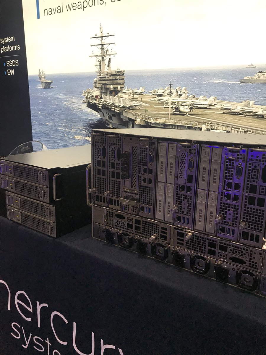 MRCY_TMS's tweet photo. See how our modular and composable mission critical computing solutions continue to enable naval combat systems worldwide - live demonstrations at Booth 1303 at #West2018! @MRCY #provenperformance #trustedcomputing #ruggedservers #navalcomputing https://t.co/Nsw3BZ1ozD