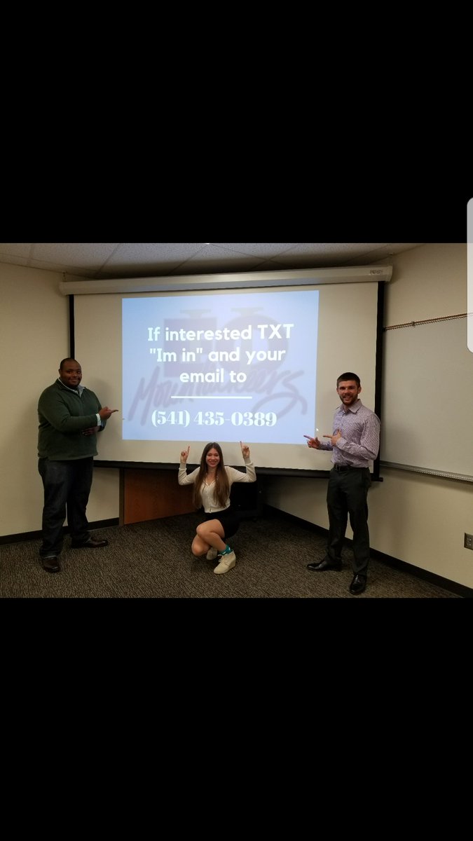 EOU_NMC's tweet photo. Had a blast running the "Leadership &amp; Teamwork" workshop yesterday for the FBLA regional competition. High school students... interested in a $1000 scholarship opportunity?!?! See the last picture! #GoEou #EOUNMC https://t.co/GYnUZXqVdb