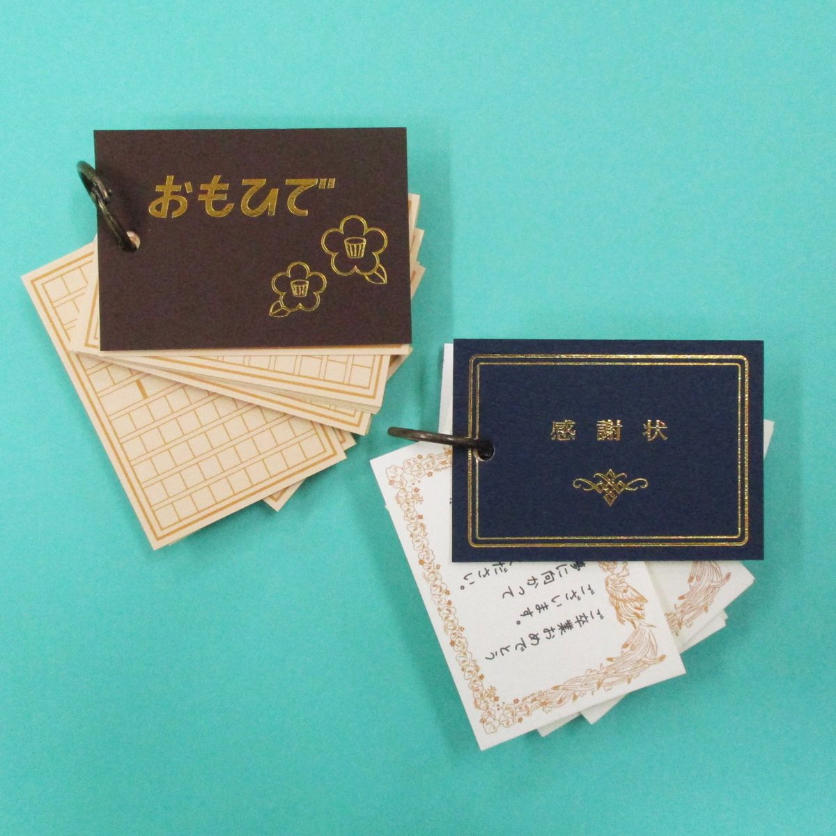🌸単語帳のようなカードタイプの「おもいで色紙帳」 カードを人数分配