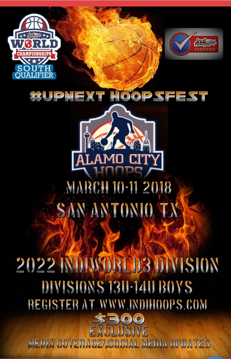 IndiHoops's tweet photo. San Antonio @AlamoCityHoops1 is running our San Antonio event and qualifier March 10-11th...register here! #upnexthoopsfest click here: https://t.co/BwWUemIZ7N https://t.co/BoNxyhhBgh