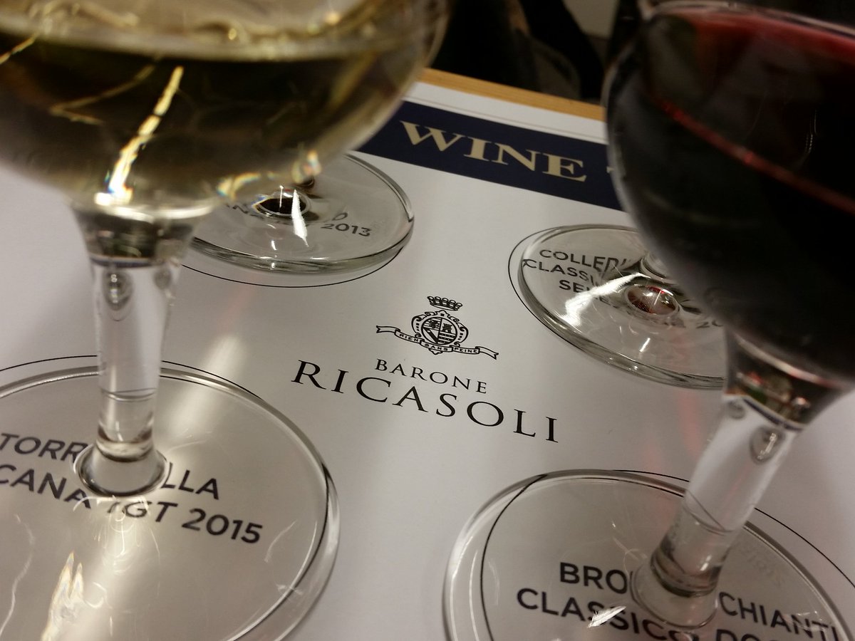 ColleenWilk's tweet photo. Enjoying a wonderful tasting of @barone_ricasoli with the Barone himself! Such amazing #chianticlassico and that Albia Rose is divine!  @VesselLiquor @pacific_bc https://t.co/aEpTcKP9Nq