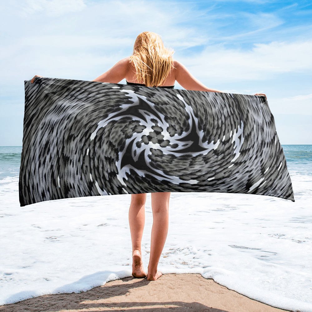 Excited to share the latest addition to my #etsy shop: Steel Blades Tribal Metal Digital Art Towel designed by team member Karin! 
#housewares #bathroom #steelblades #tribalbeachtowel #digitalart #graytowel #largetowel #metaldigitalart #cottonpolyesterblend