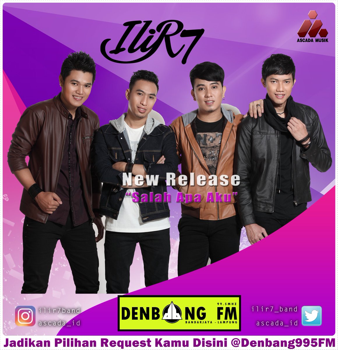 Dansa Yu Dansa <a href="/javajiveband1/">javajiveband</a> ft. Fariz_RM
Takkan Pernah Mati <a href="/mythaLestari/">MYTHA LESTARI</a> || @CnJManagement 

Tak Temukanmu <a href="/diSSaband/">#TakTemukanmu</a> 
Salah Apa Aku <a href="/ILIR7_Band/">ILIR 7</a> || <a href="/ASCADA_ID/">Ascada Musik IND</a> <a href="/uthedeni/">Uthe Thea</a> 

TERPUTAR Program #BRISIK
Rubrik Informasi &amp; Musik
Selasa 6.2.2018

Kawal <a href="/SietoxDJ_RDB/">SietoxDJ</a> 
MD: <a href="/KiaHarvesya/">Kia Harvesya</a>