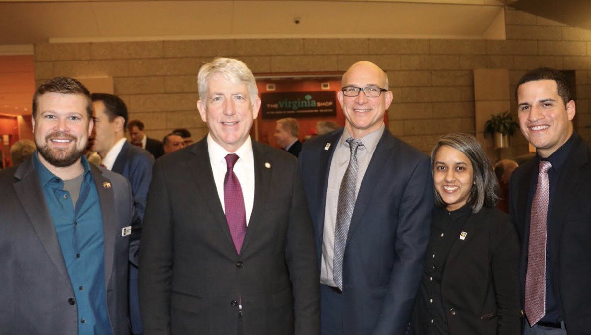 HRC staff with Attorney General Mark Herring at the 2018 Equality Virginia Legislative Reception