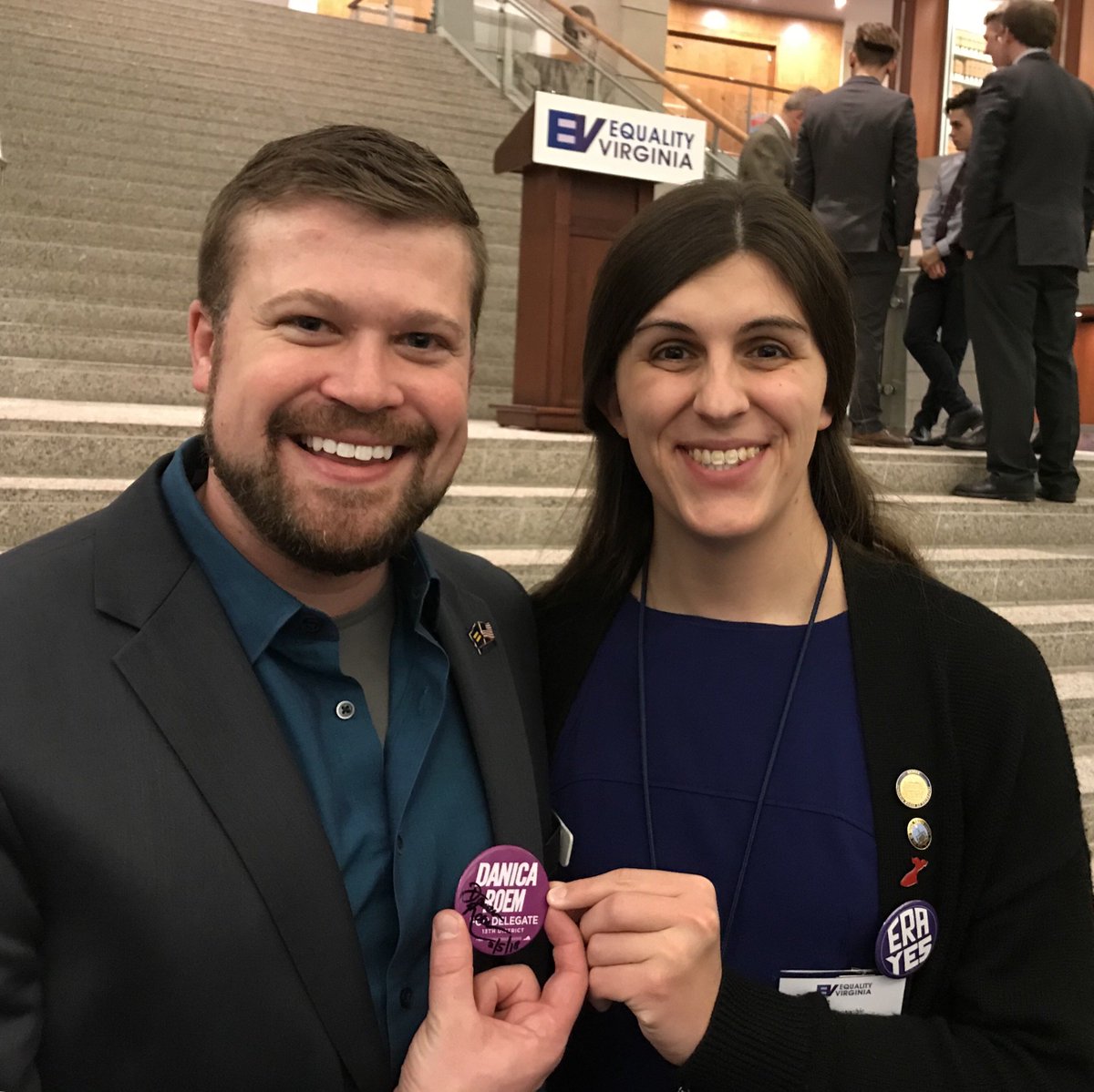 HRC staff with Delegate Danica Roem.