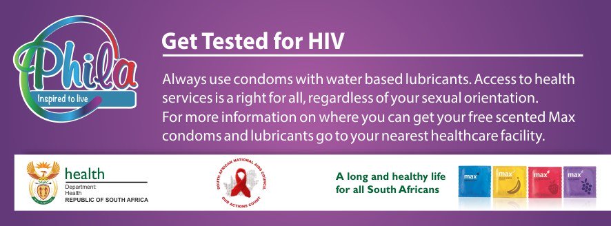 gaysaradio's tweet photo. Get Tested For HIV

@ILoveGaySA @GaySouthAfrica_ @GayBoysSA @LGBTSouthAfrica #gaypride #LGBTQ
#southafrica    @CDRandburg @GaySouthAfrica_ @queer_sa  @GayRomance @gaysaradio @GayLifeZA @gayauthors @GayMenSA @gaytimesmag @GayRelevant @troublegaybar @MRGWSA @Gay @GLNkzn @GayZebraZA https://t.co/6bn8r2WAXm
