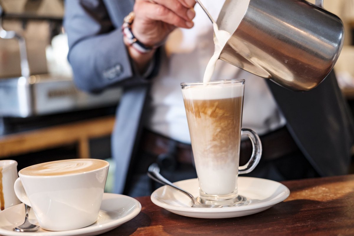 This #ValentinesDay, swipe left or right to find your perfect #BrewerStreetCoffee match. Head to the <a href="/TheBullHotel/">The Bull Hotel</a> to taste it now #FullersKitchen #Coffee #LatteArt #Caffeine