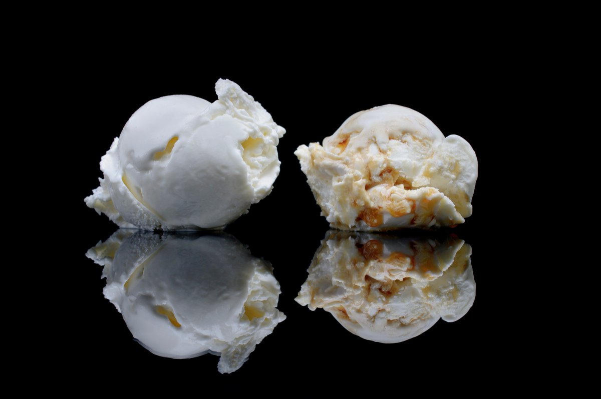 In the making 'Gold Award Vanilla Dairy Ice Cream' with Cinder Toffee pieces #dairyfarm #Devon #IceCream