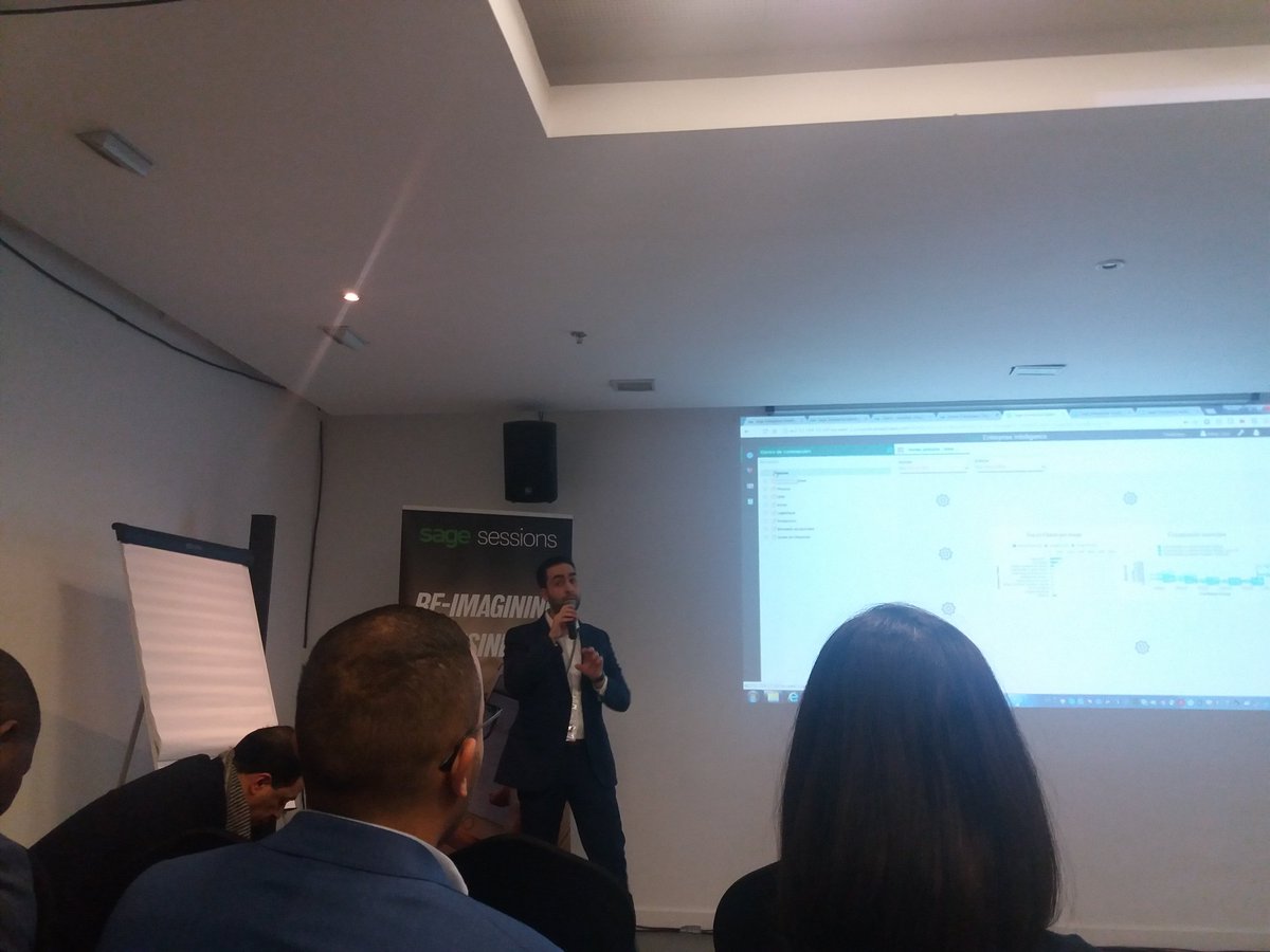 SageNorthAfrica's tweet photo. [Live #SageSessions #Agadir] Sage Enterprise Intelligence ➡️ la BI intégrée de nouvelle génération au service des offres #SageX3 #SageX3People et #XRT avec @nicolas_majcher &amp; @NimaMassih https://t.co/KvqO1ixK0L