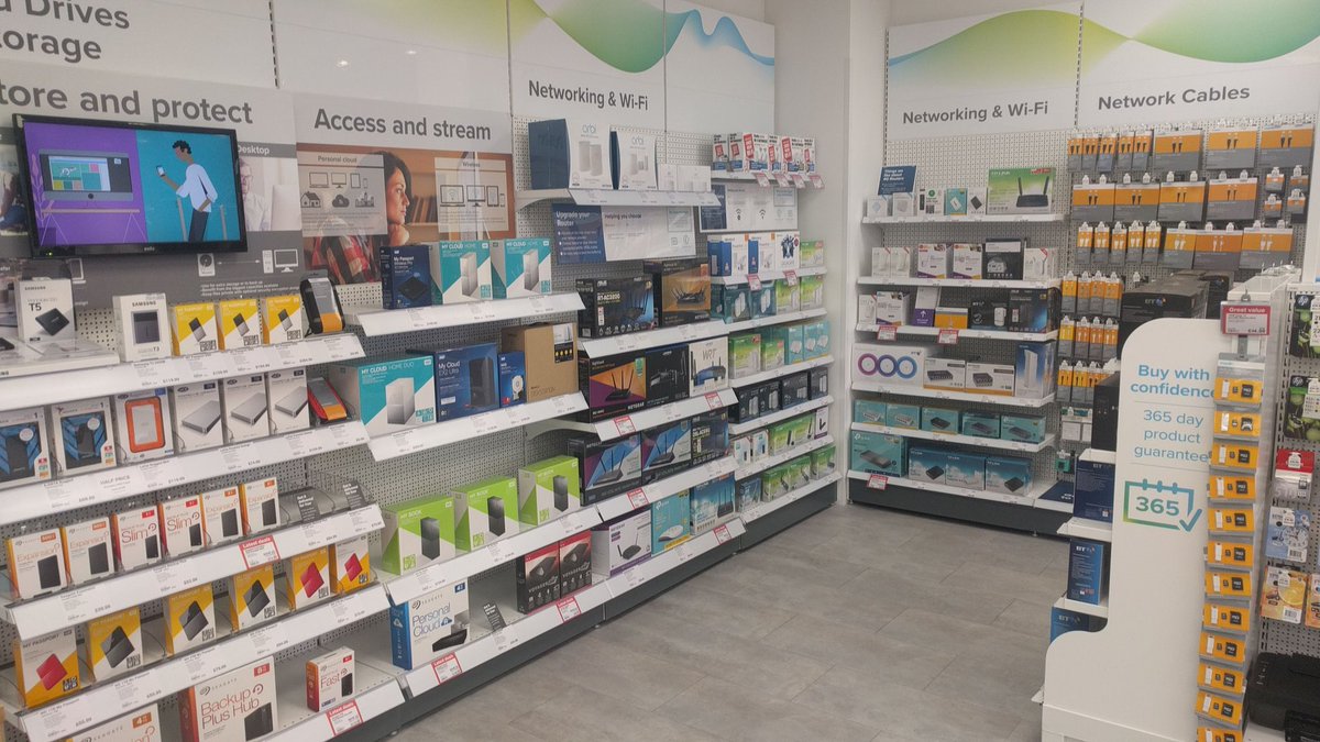 Come and see us in store today for all your networking and WiFi needs. We're open from now until 8pm. 👍