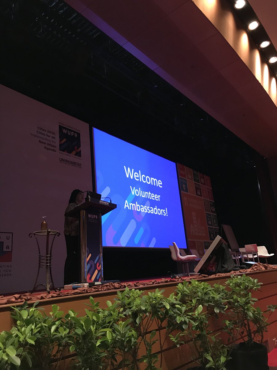 wuf9kl2018's tweet photo. Volunteer Ambassadors Briefing Session at Plenary Theatre. All geared up for #WUF9 https://t.co/uitNVYhl7r